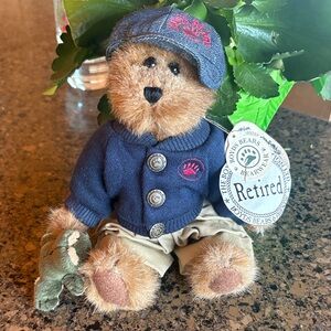 NWT Retired Boyd’s Bear Bailey Bear w/Frog 8 1/2” Collectible Stuffed Bear